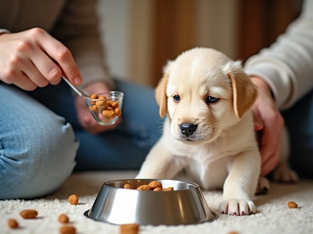 子犬_餌の与え方