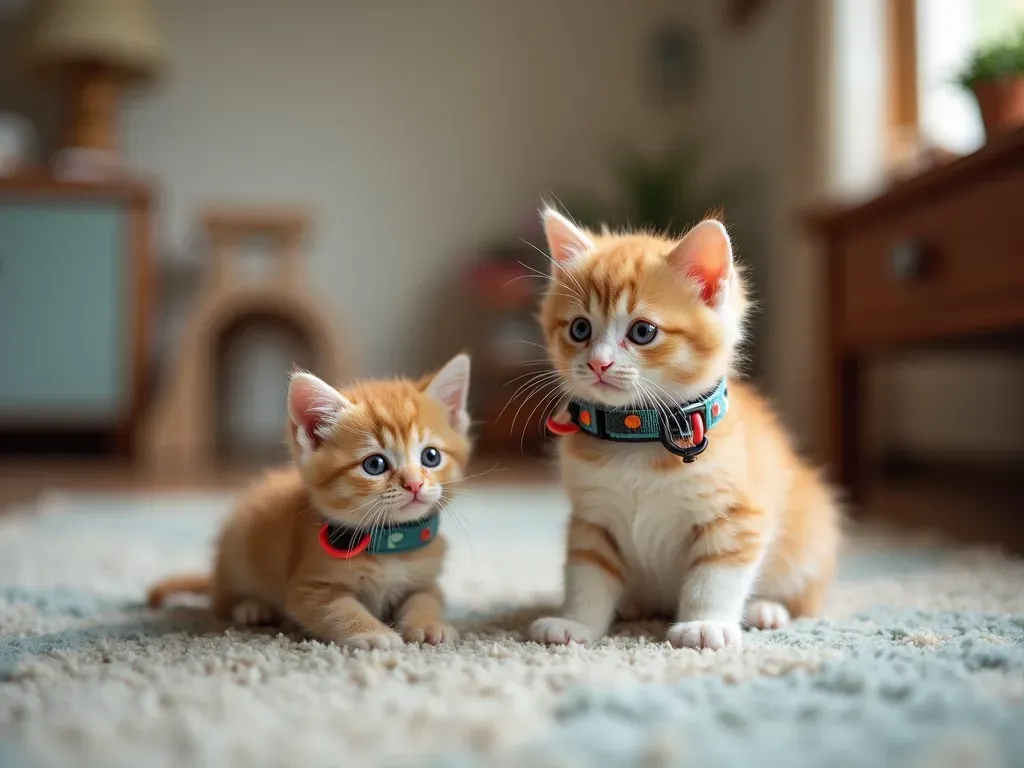 子猫成長と首輪の時期