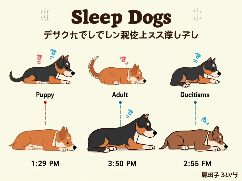 犬の年齢別睡眠時間