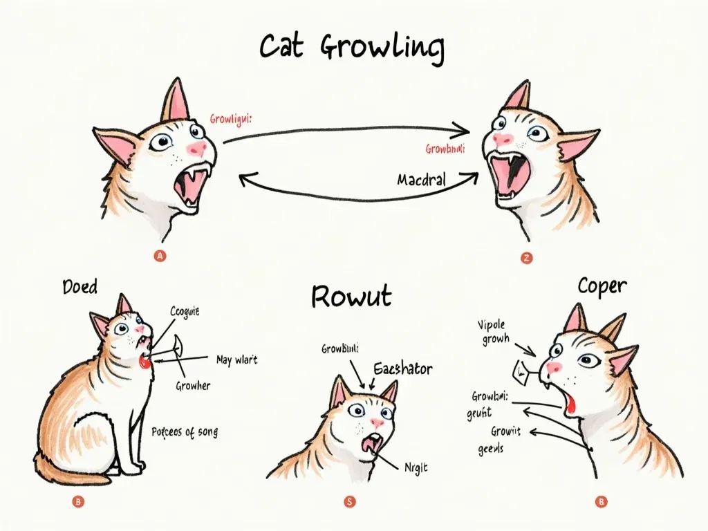 猫の唸り声のパターンに関する図