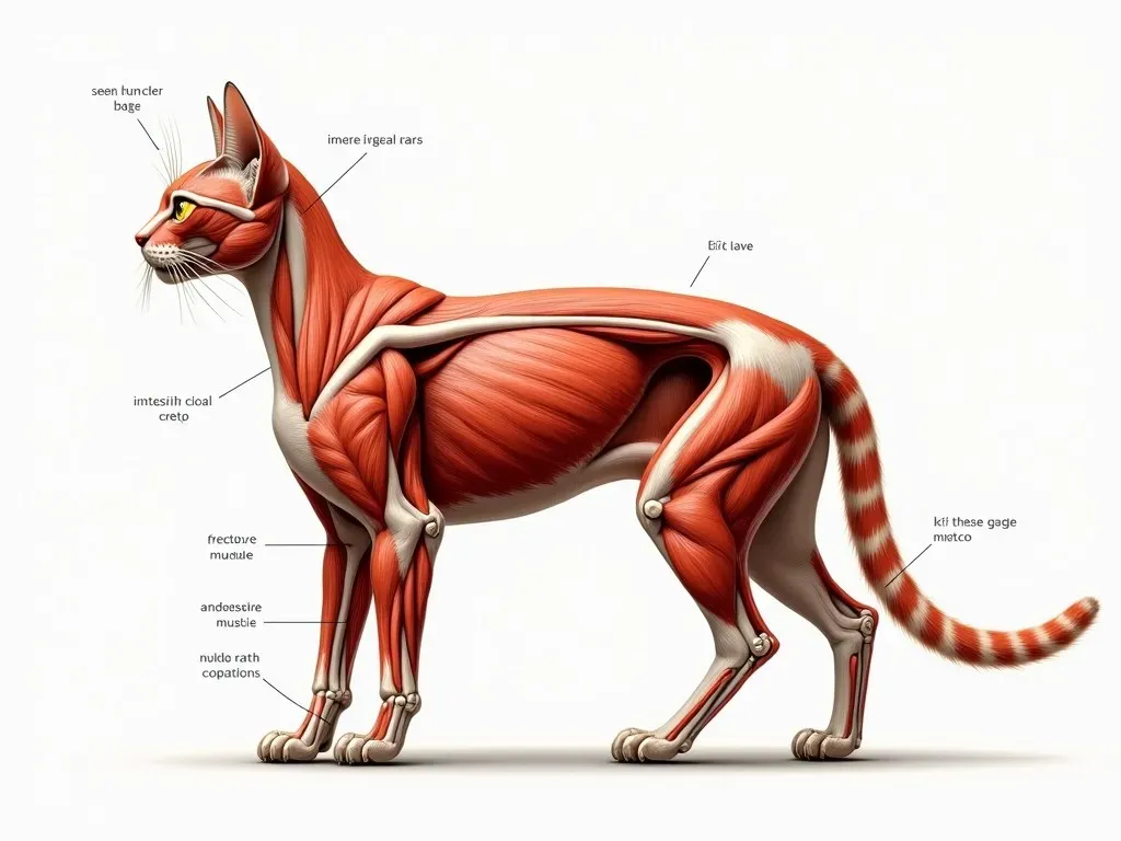 猫の筋肉構造